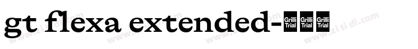 gt flexa extended字体转换